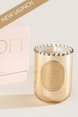 Inaara · Ek Onkar U-Glass Candle · Gold · Whispering Jasmine