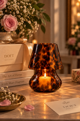 Cheena Lampshade with Pillar Candle