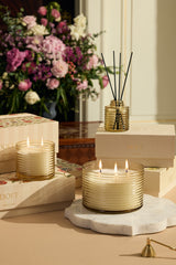 Ripples Cylinder Candle · Sunflare