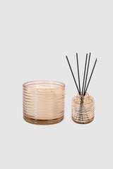 Ripples Cylinder Candle & Diffuser · Sunflare · Gift Set of 2