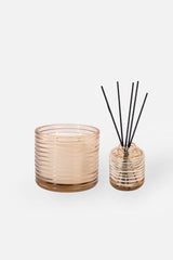Ripples Cylinder Candle & Diffuser · Sunflare · Gift Set of 2