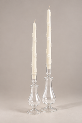 Wildflower Taper Candle With Glass Holders · Gift Set of 2