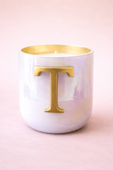 Initial Candle | Flower Blossom