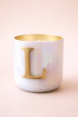 Initial Candle | Flower Blossom
