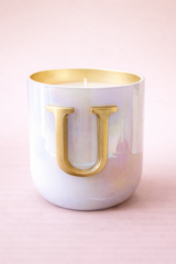 Initial Candle | Flower Blossom