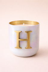Initial Candle | Flower Blossom