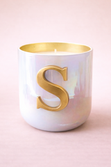 Initial Candle | Flower Blossom