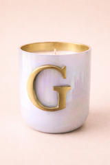 Initial Candle | Flower Blossom