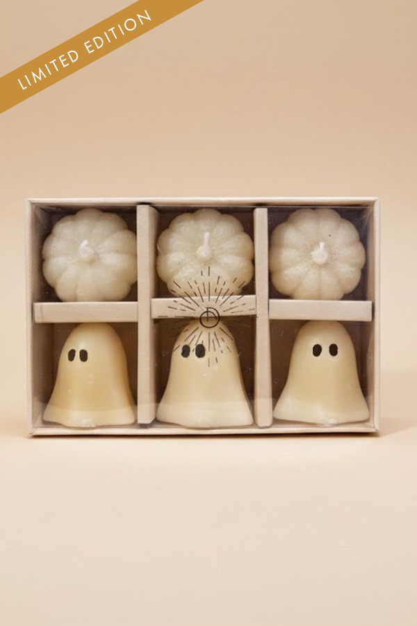 Little Haunts - Mini Candles | White | Amber Noir | Set of 6