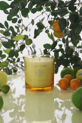 Amalfi Lemon Jar | Lime Yellow | Scented Candle | Juniper, Citrus, Moss