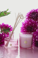 Lily Blossom Set of 2 | Pink | Scented Candle & Diffuser | Bergamot, Jasmine, Peony