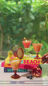 Sundae - Footed Candle | Brown | Gardenia Delight