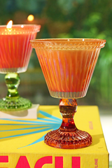 Sundae - Footed Candle | Peach | Sparkling Orchard
