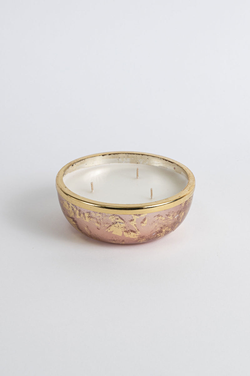 Rose Gold Foiled Mini Bowl | Scented Candle