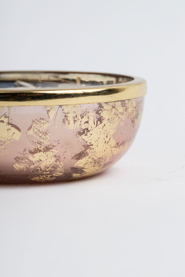 Rose Gold Foiled Mini Bowl | Scented Candle