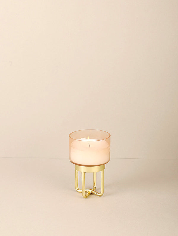 Peach Footed Scented Candle