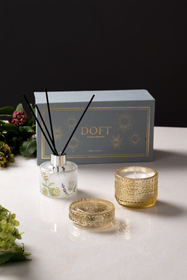 Diffuser & Trinket Jar candle set | Venetian Bergamot | Scented Candle