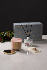Diffuser, Single Wax Tablet & Lid Jar candle set | Tuberose & Orchid | Scented Candle