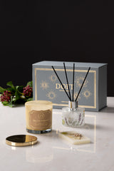 Diffuser, Single Wax Tablet & Lid Jar candle set | Venetian Bergamot | Scented Candle