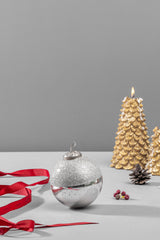 Ornaments | Red, Gold, Silver & Green | Set of 4