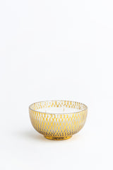 Gilded Grain-Cut Bowl | Gold | Scented Candle