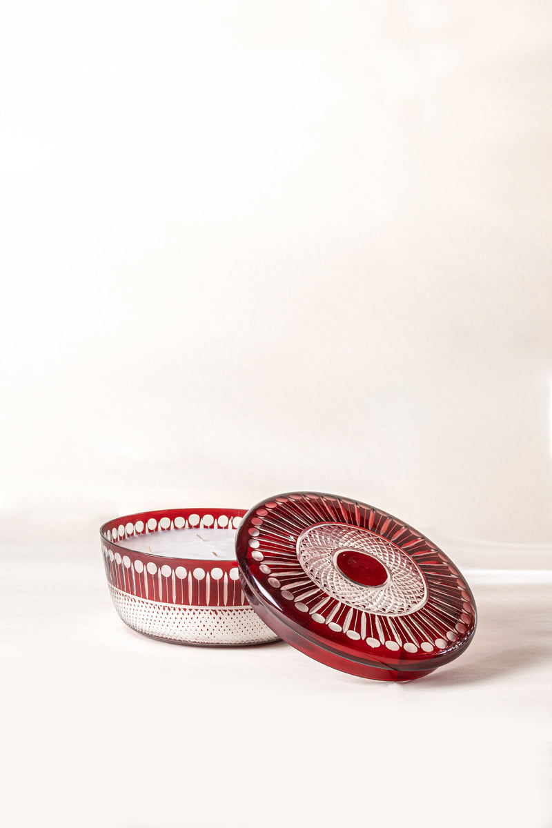 Royal Rouge Bowl with Lid | Scented Candle