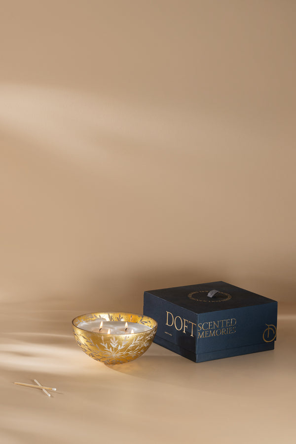 Gilded Fleurette | Gold Bowl | Scented Candle