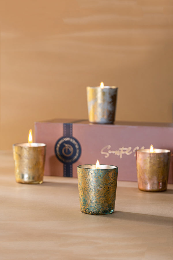 Aurum Gift Set | Scented Candles | Set of 4