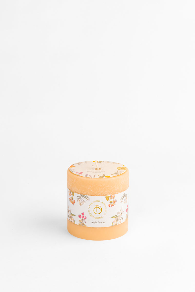 Night Jasmine Pillar Candle