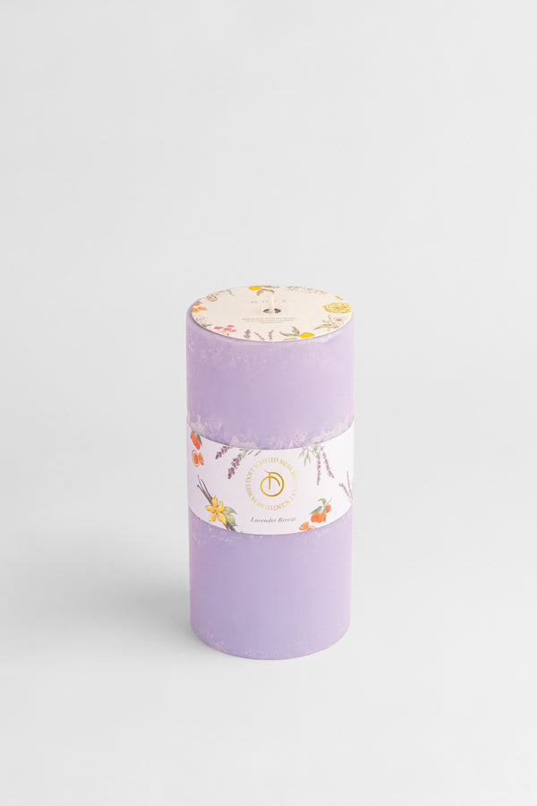 Lavender Pillar Candle