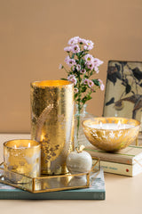 Gilded Fleurette Set Of 3 | Gold | Scented Candle