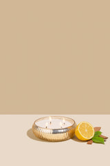 Mercury Glass Tray | Venetian Bergamot | Scented Candle