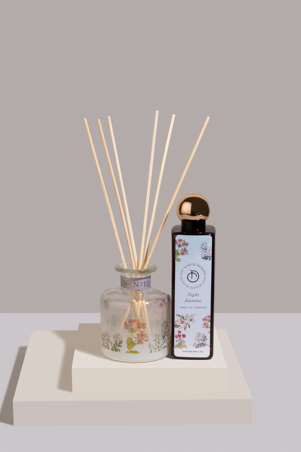 Scented Reed Diffuser Set | Night Jasmine