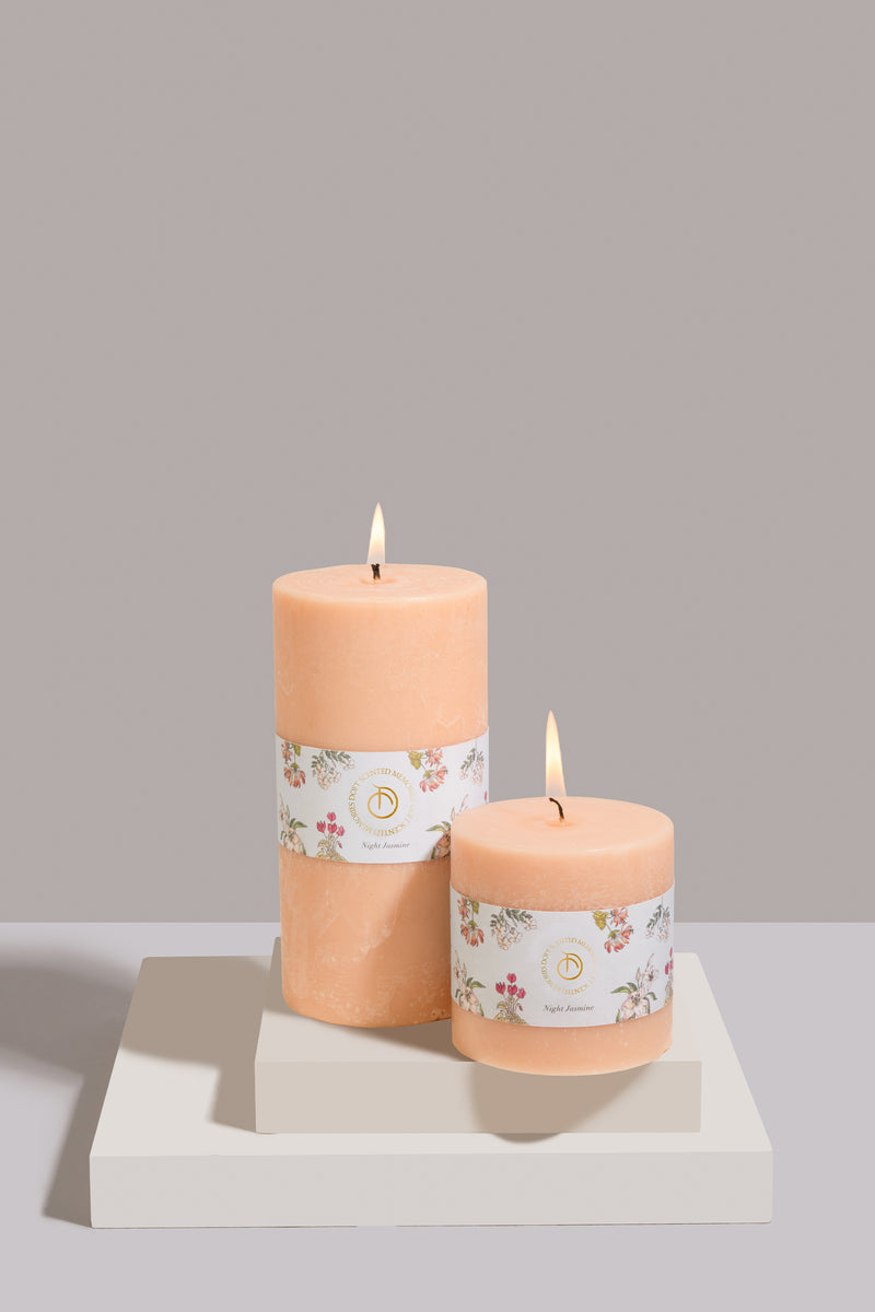 Night Jasmine Pillar Candle