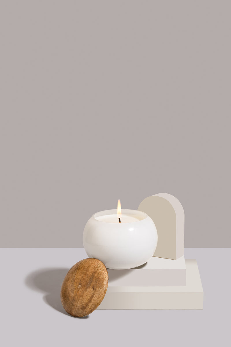 Wooden Lid Matki | Night Jasmine | Scented Candle