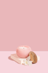 Wooden Lid Matki | Tuberose & Orchid | Scented Candle