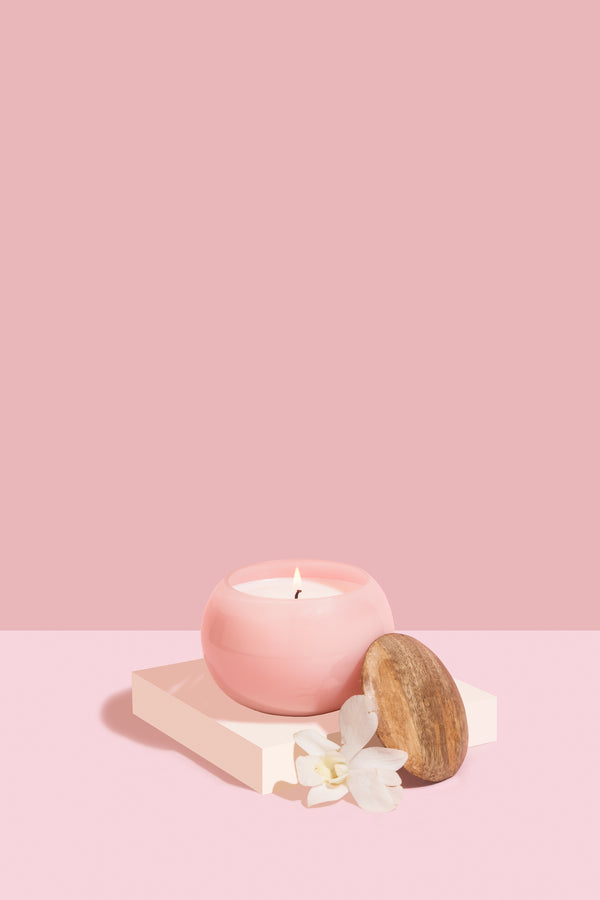 Wooden Lid Matki | Tuberose & Orchid | Scented Candle