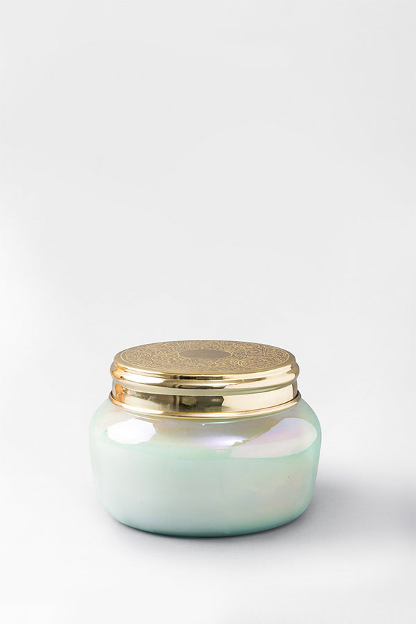 Lustre Lid Jar | Aquamarine | Scented Candle