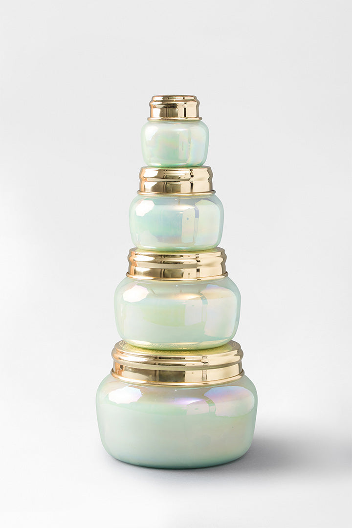 Lustre Lid Jar | Aquamarine | Scented Candle