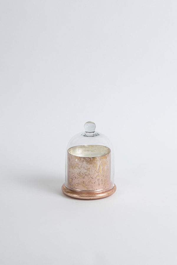 Rose Gold Foiled Bell Jar | Scented Candle