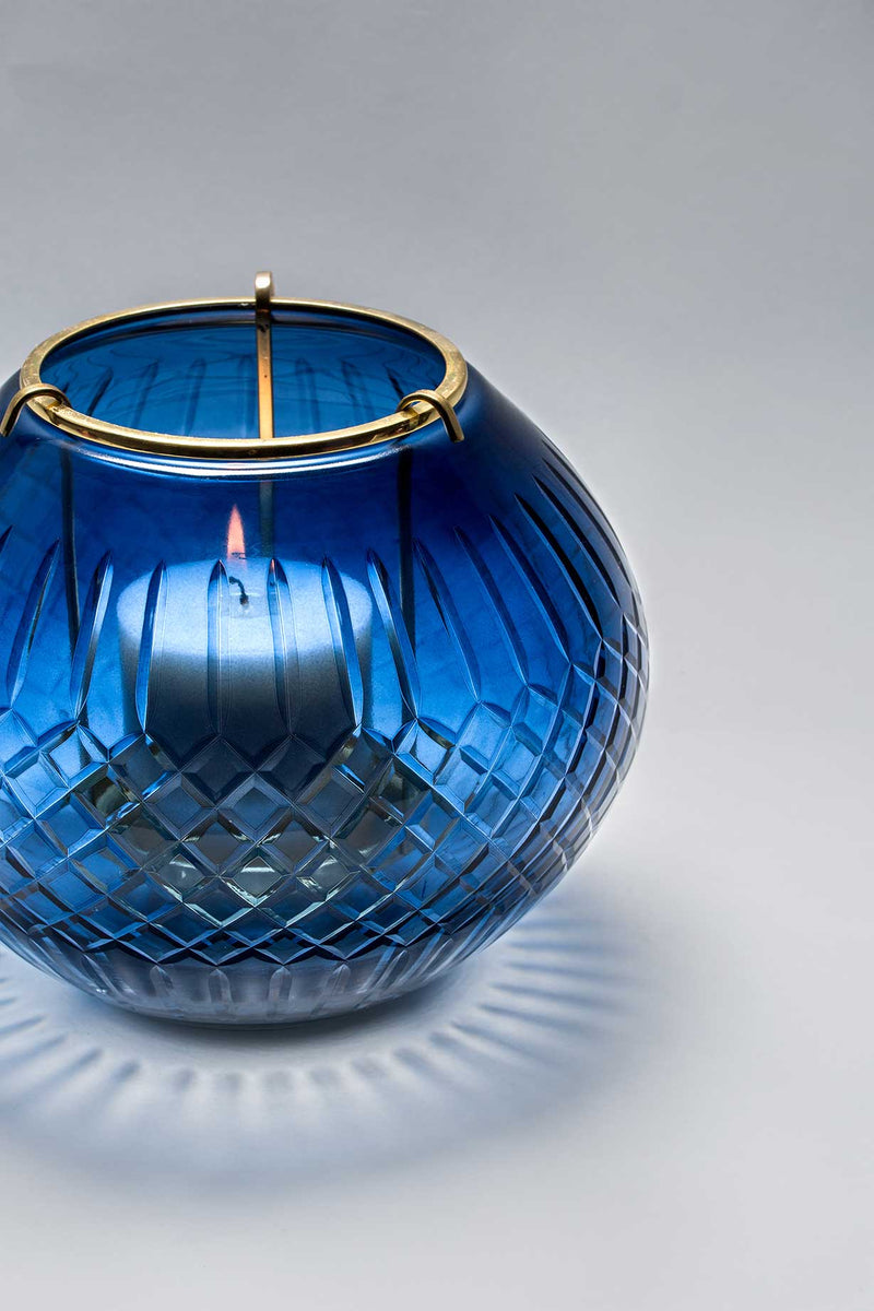 Royal Crystal Bowl | Sapphire