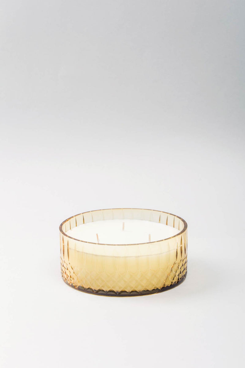 Royal Flat Bowl | Amber | Scented Candle