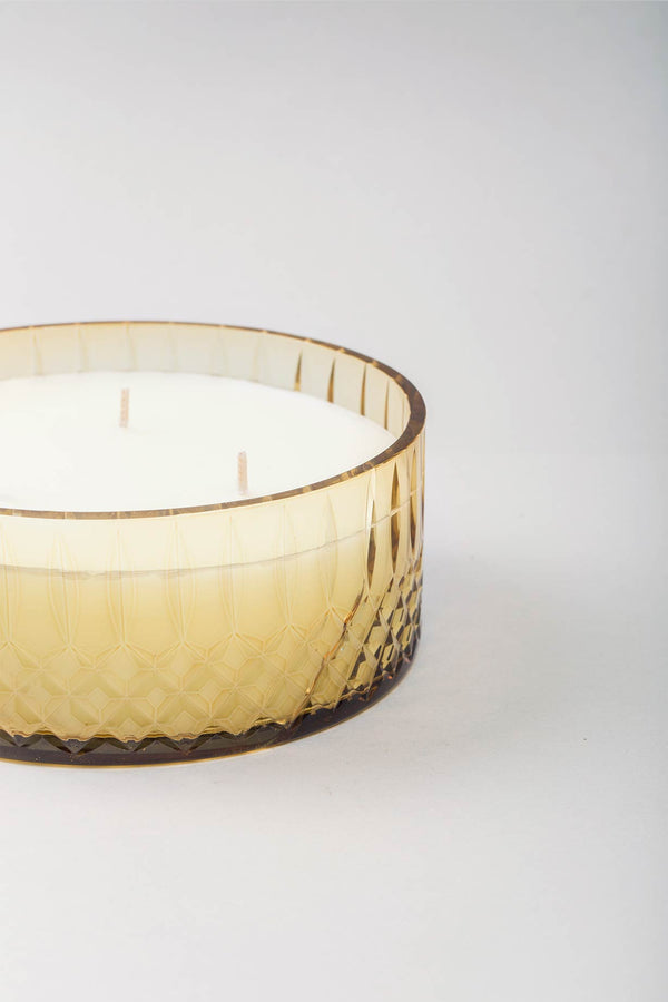 Royal Flat Bowl | Amber | Scented Candle