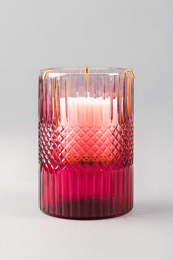 Royal Cut - Glass Hurricane | Scented Candle | Ruby