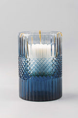 Royal Cut - Glass Hurricane | Scented Candle | Sapphire