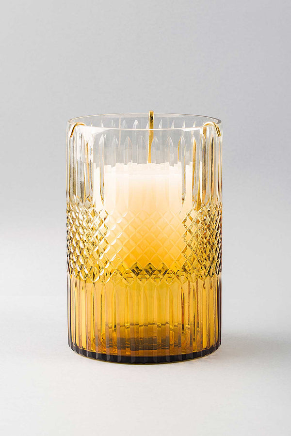 Royal Cut - Glass Hurricane | Scented Candle | Amber