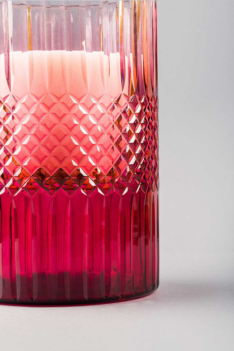 Royal Cut - Glass Hurricane | Scented Candle | Ruby