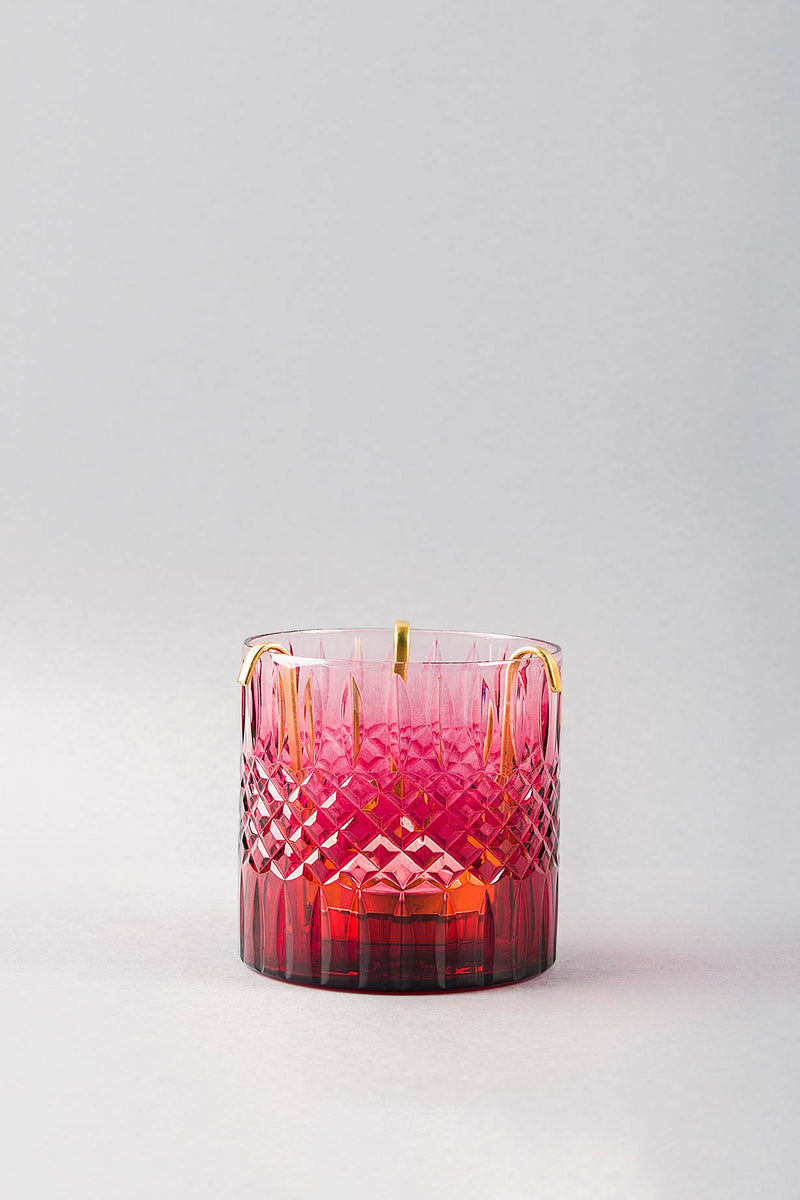 Royal Cut - Glass Hurricane | Scented Candle | Ruby