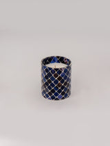 Blue Mosaic Cylinder | Scented Candle