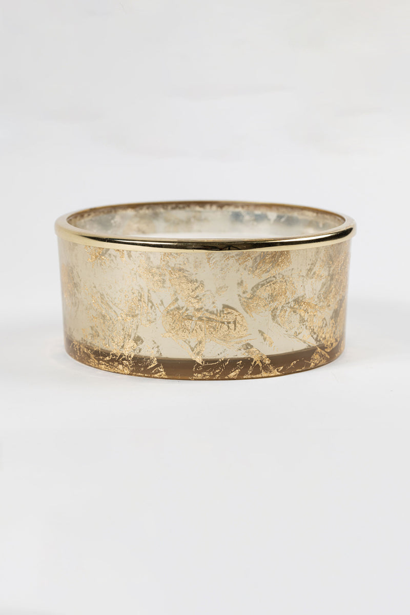 Gold Foiled Flat Bowl | Scented Candle